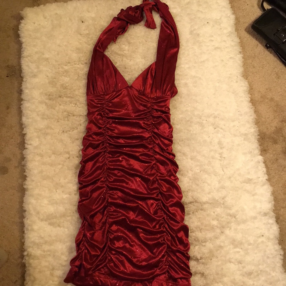 Red glittery dress perfect for Vday
